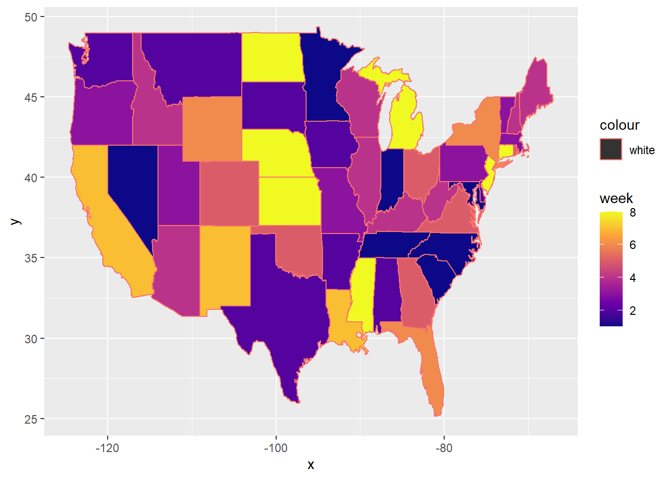 Map of Mailing Results