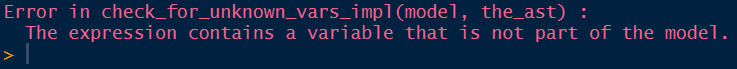 Name conflict error between R and `ompr`